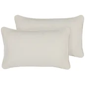 Poduszki dekoracyjne - 2 Poduszki Dekoracyjne 30 X 50 Cm Białe Heliotrope - miniaturka - grafika 1