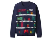 Swetry dla chłopców - esmara Sweter świąteczny dziecięcy z efektem LED - esmara® - miniaturka - grafika 1