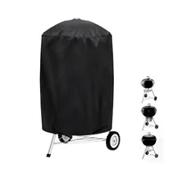 Pokrowce na grilla - Pokrowiec na grilla zewnętrznego, wodoodporny i odporny na promieniowanie UV, pasuje do grilli Weber, Holland, Jennair itp. (62 x 62 x 105 cm) - miniaturka - grafika 1
