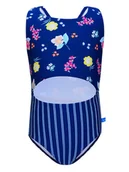 Stroje kąpielowe dla dziewczynek - Peek U Strój kąpielowy "Moana" w kolorze granatowym ze wzorem - miniaturka - grafika 1