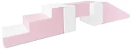 Klocki - Zestaw 5 Klocków Piankowych Kładka Ze Zjeżdżalnią Zestaw 5 Klocków Piankowych Kładka Ze Zjeżdżalnią (Kolor: Biały, Różowy (Pastel)) - miniaturka - grafika 1