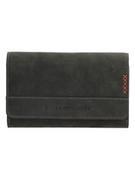 Portfele - HIDE & STITCHES Skórzany portfel w kolorze czarnym - 16 x 8 x 3 cm - miniaturka - grafika 1