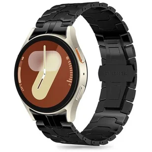 Pasek do SAMSUNG GALAXY WATCH 4 / 5 / 5 PRO / 6 / 7 / FE Tech-Protect Stainless Line czarne - Akcesoria do smartwatchy - miniaturka - grafika 1