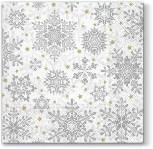 Art-Pol Pl Serwetki Glowing Stars Silver 221706 - Folia, papier śniadaniowy, serwetki - miniaturka - grafika 1