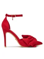 Czółenka - DeeZee Szpilki HT6176-57 Czerwony - miniaturka - grafika 1