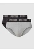 Majtki damskie - Figi z detalem z logo w zestawie 2 szt. - Puma - miniaturka - grafika 1