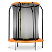 Trampoliny - Trampolina ogrodowa dla dzieci, 152 cm, Neo-Sport, czarny, pomarańczowy - miniaturka - grafika 1