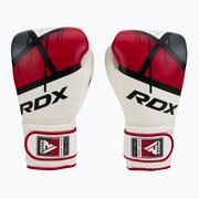Rękawice bokserskie - Rękawice bokserskie RDX biało-czerwone BGR-F7R  10 oz - miniaturka - grafika 1