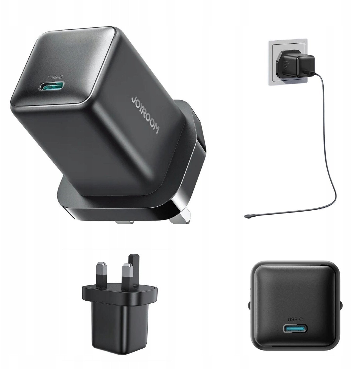 Ładowarka sieciowa Joyroom JR-TCG18 65W 1 x USB-C wtyczka UK - czarna