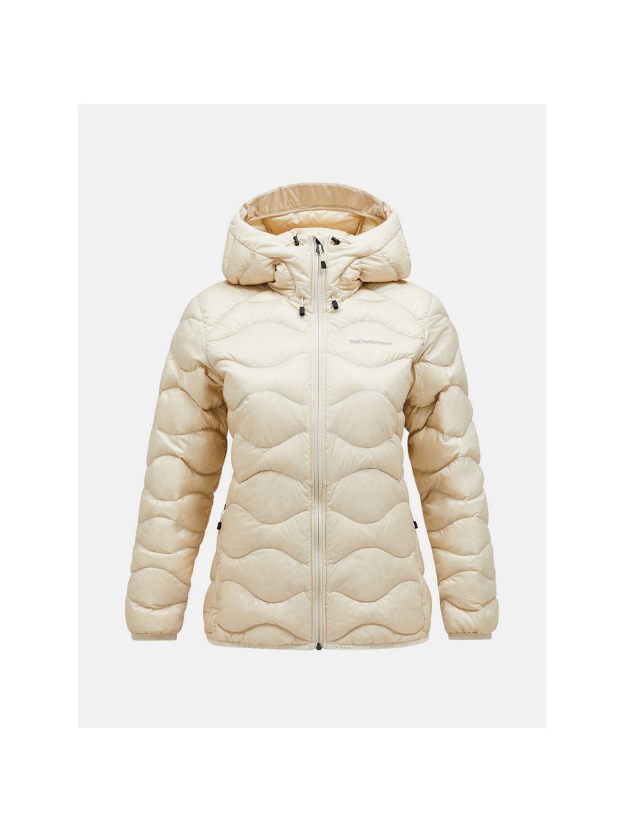 Damska kurtka puchowa Peak Performance W Helium Down Hood Jacket beżowy M