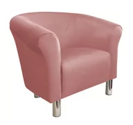 Fotele - ATOS Fotel Milo MG58 nogi chrom róż indyjski - miniaturka - grafika 1