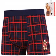 Majtki męskie - BOKSERKI ŚWIĄTECZNE MĘSKIE MAJTKI PREZENT NA ŚWIĘTA PIERNIK KRATĘ MORAJ XXL - miniaturka - grafika 1