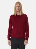 Swetry męskie - Calvin Klein Sweter LV04LB305G Czerwony Regular Fit - miniaturka - grafika 1