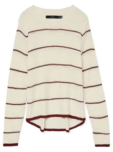 Vero Moda Sweter w kolorze czerwono-kremowym - Swetry damskie - miniaturka - grafika 1