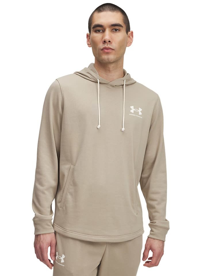 Under Armour Bluza funkcyjna w kolorze beżowym