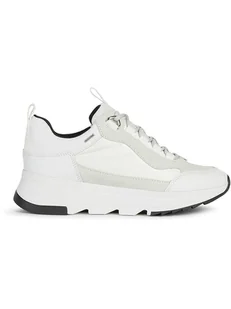 Geox Skórzane sneakersy "Falena" w kolorze białym - Trampki damskie - miniaturka - grafika 1
