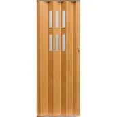 Drzwi wewnętrzne - Drzwi harmonijkowe PIONEER GLASS 616 84 x 202 cm jabłoń - miniaturka - grafika 1