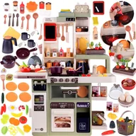 Zabawki AGD - Realistyczna duża Kuchnia 88el Gotuje para woda dźwięk światło ZA4666 - miniaturka - grafika 1