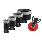 Wiertła - Zestaw otwornic DEDRA Vacuum Brazed DED1592SZ03 (5 elementów) - miniaturka - grafika 1