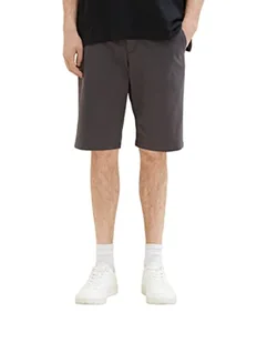 TOM TAILOR Męskie Szorty bermudy 1035039, 10899 - Tarmac Grey, 36 - Spodenki damskie - miniaturka - grafika 1