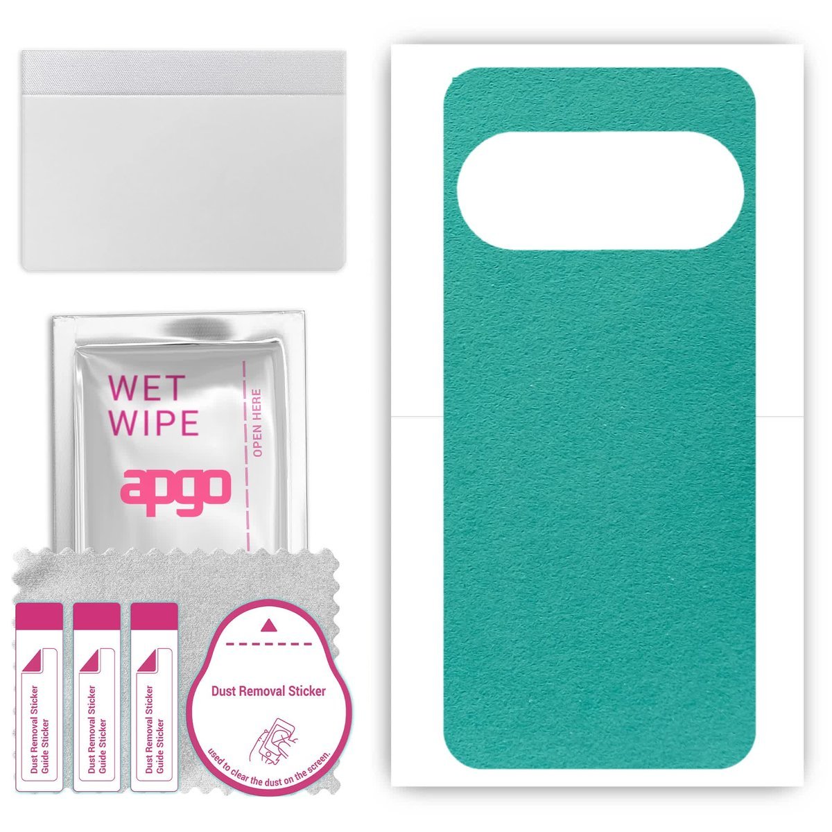 Folia naklejka skórka strukturalna na TYŁ Zamsz do Google Pixel 9 Pro - Zamsz Miętowy - apgo SKINS