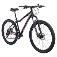 Rowery - Rower górski MTB INDIANA X-Pulser 3.7 D17 27.5 cala damski Czarno-fuksjowy - miniaturka - grafika 1