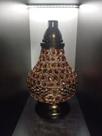 Znicz Znicze Lampion Na Grób Karafa Vip Złoto-Bursztyn+Wkład