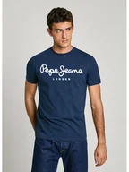 Koszulki męskie - Pepe Jeans Koszulka w kolorze niebieskim - miniaturka - grafika 1