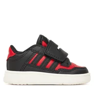 Buty dla chłopców - Sneakersy adidas Rapid Court JR1024 Czarny - miniaturka - grafika 1