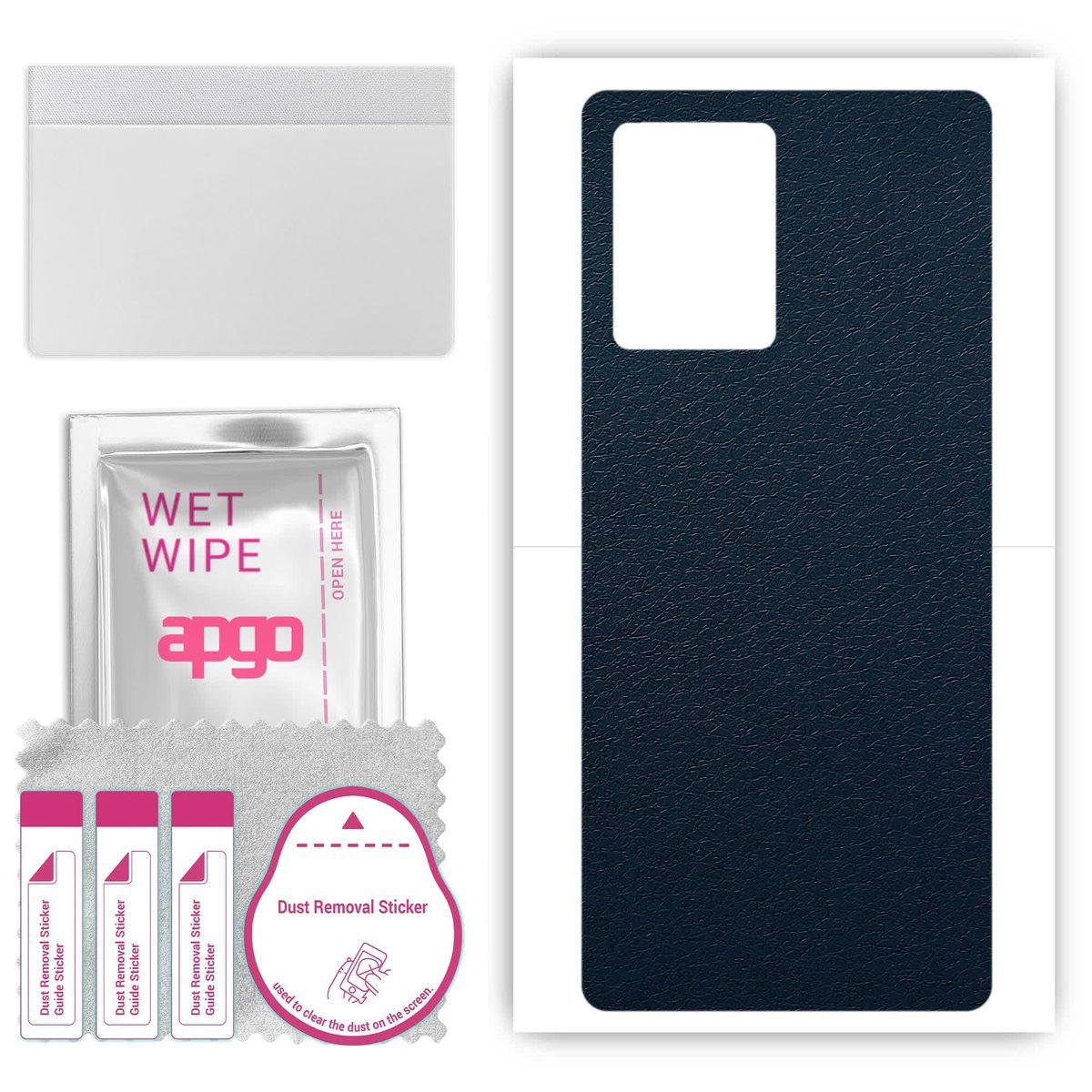 Folia naklejka skórka strukturalna na TYŁ do Vivo Y30 5G - Skóra Granatowa - apgo SKINS