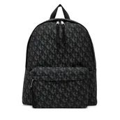 Plecaki - Plecak Calvin Klein Jeans Unstrctrd Mngrm Bckp LV04G3116G Czarny - miniaturka - grafika 1