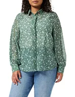 Koszule damskie - Louche Damska koszula z guzikami Byron-Primary-Daisy, ZIELONY, 34 PL - miniaturka - grafika 1