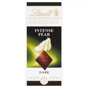 Lindt Excellence Ciemna czekolada z nadzieniem gruszkowym i kawałkami migdałów 100 g - Czekolada - miniaturka - grafika 1