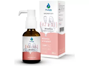 MedicaLine Witamina K2 z D3 20g/500IU (30ml) Avitale - Witaminy i minerały - miniaturka - grafika 1