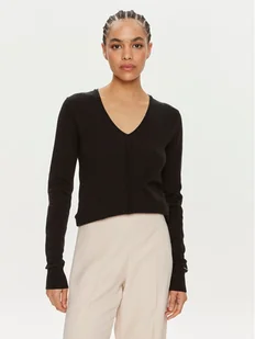 Calvin Klein Sweter K20K207569 Czarny Regular Fit - Swetry damskie - miniaturka - grafika 1