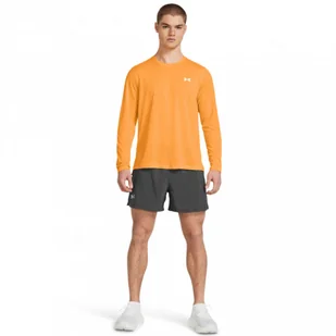 Męskie spodenki do biegania Under Armour UA Launch 5\'\' Unlined Shorts - szare - UNDER ARMOUR - Spodnie sportowe męskie - miniaturka - grafika 1