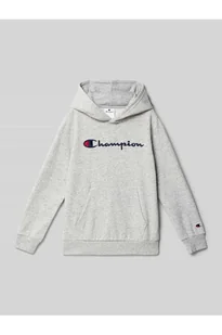 Bluza z kapturem z wyhaftowanym logo - Champion - Bluzy damskie - miniaturka - grafika 1