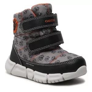 Buty dla dziewczynek - Śniegowce Geox - B Flexyper B.B Abx C B043PC 0MNBU C0036 S Grey/Orange - grafika 1