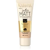 Podkłady do twarzy - Eveline Satin Matt podkład 4w1104 103 Natural 30ml - miniaturka - grafika 1