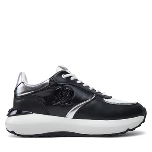 Sneakersy LOVE MOSCHINO JA15455G0LIN100A Czarny - Sneakersy damskie - miniaturka - grafika 1