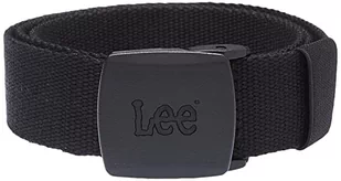 Pasek męski Lee Logo Webbing Belt, czarny, W85 / L00 - Paski - miniaturka - grafika 1