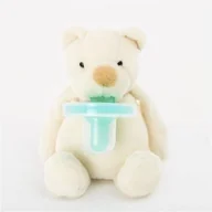 Smoczki uspokajające - MINIKOIOI MINIKOIOI Smoczek uspokajający z przytulanką White Bear kidyb2b.pl-2145-0 - miniaturka - grafika 1