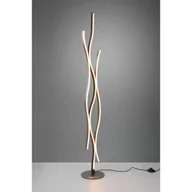 Lampy stojące - Blaze lampa podłogowa srebrno czarna ściemnialna LED 441210305 Trio  - miniaturka - grafika 1