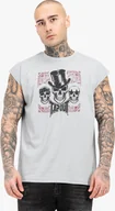 Koszulki męskie - Koszulka męska bez rękawów regular fit SKULL TANK Grey/Black/Red L Tapout - miniaturka - grafika 1