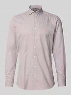 Koszule męskie - Koszula biznesowa o kroju body fit z kołnierzykiem typu kent - miniaturka - grafika 1