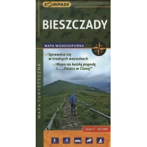 Wydawnictwo Compass Bieszczady mapa turystyczna wodoodporna 1:50 000 - Compass - Atlasy i mapy - miniaturka - grafika 1