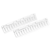 Suszarki na ubrania - Wieszak na skarpetki biały 2 sztuki 149788 kod: 149788 - miniaturka - grafika 1