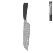 Akcesoria gastronomiczne - Nóż kuchenny Santoku, stal damasceńska/pakka, 18,5 cm - miniaturka - grafika 1