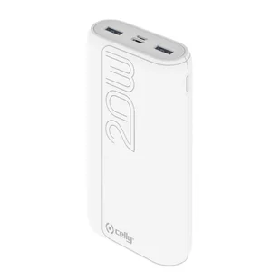 Power Bank Celly 20000 mAh Biały - Powerbanki - miniaturka - grafika 1