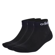 Skarpetki męskie - Skarpety do kostki ADIDAS C LIN ANKLE 3P IC1303 – Czarny - miniaturka - grafika 1